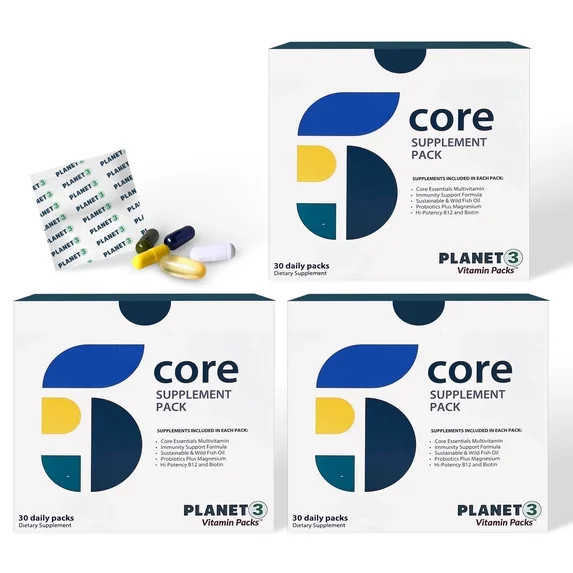 Planet 3 Vitamin Packs - Core Nutrients  in Daily Vitamin Packs 90-Day Supply | Walmart (US)
