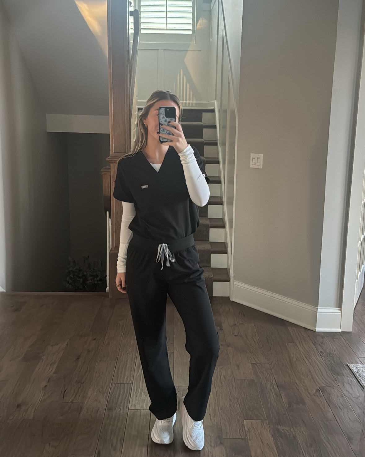 More scrubs!! FIGS are the best🤌🏼🤌🏼  wearing a size small top and medium bottom but i ordered the pants in a small as well for a more fitted look! 

#LTKFindsUnder100 #LTKWorkwear #LTKFitness