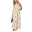 calbatic Women Polka Dot Strapless Maxi Dress Summer Flowy A Line Ruffle Backless Off Shoulder Lo... | Amazon (US)