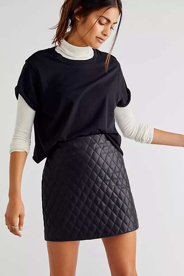 Quilted Mini Skirt | Free People (Global - UK&FR Excluded)