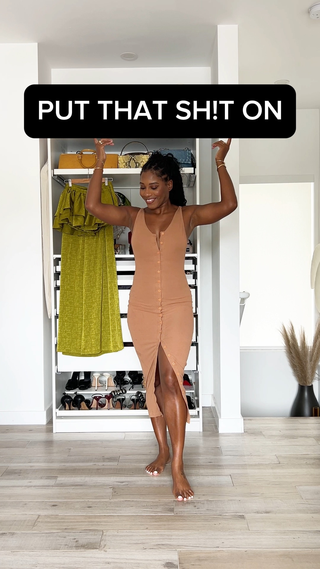Shop the look! The house dress is old from The Line By K. The set is from Diarrablu! I’ve linked similars of everything else. 

#LTKOver40 #LTKShoeCrush #LTKStyleTip