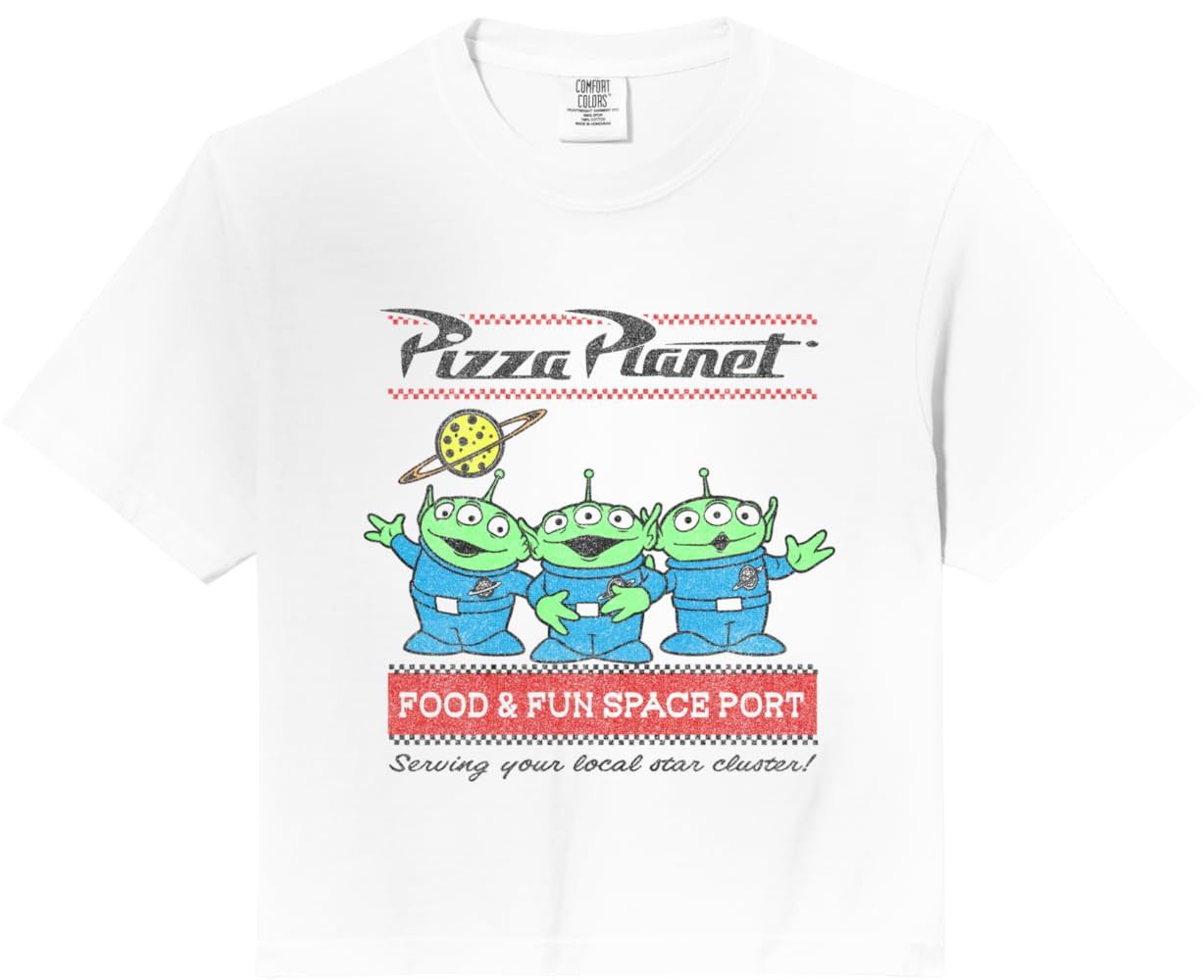 Disney Pixar Toy Story Pizza Planet Aliens Comfort Colors Crop Top | Amazon (US)