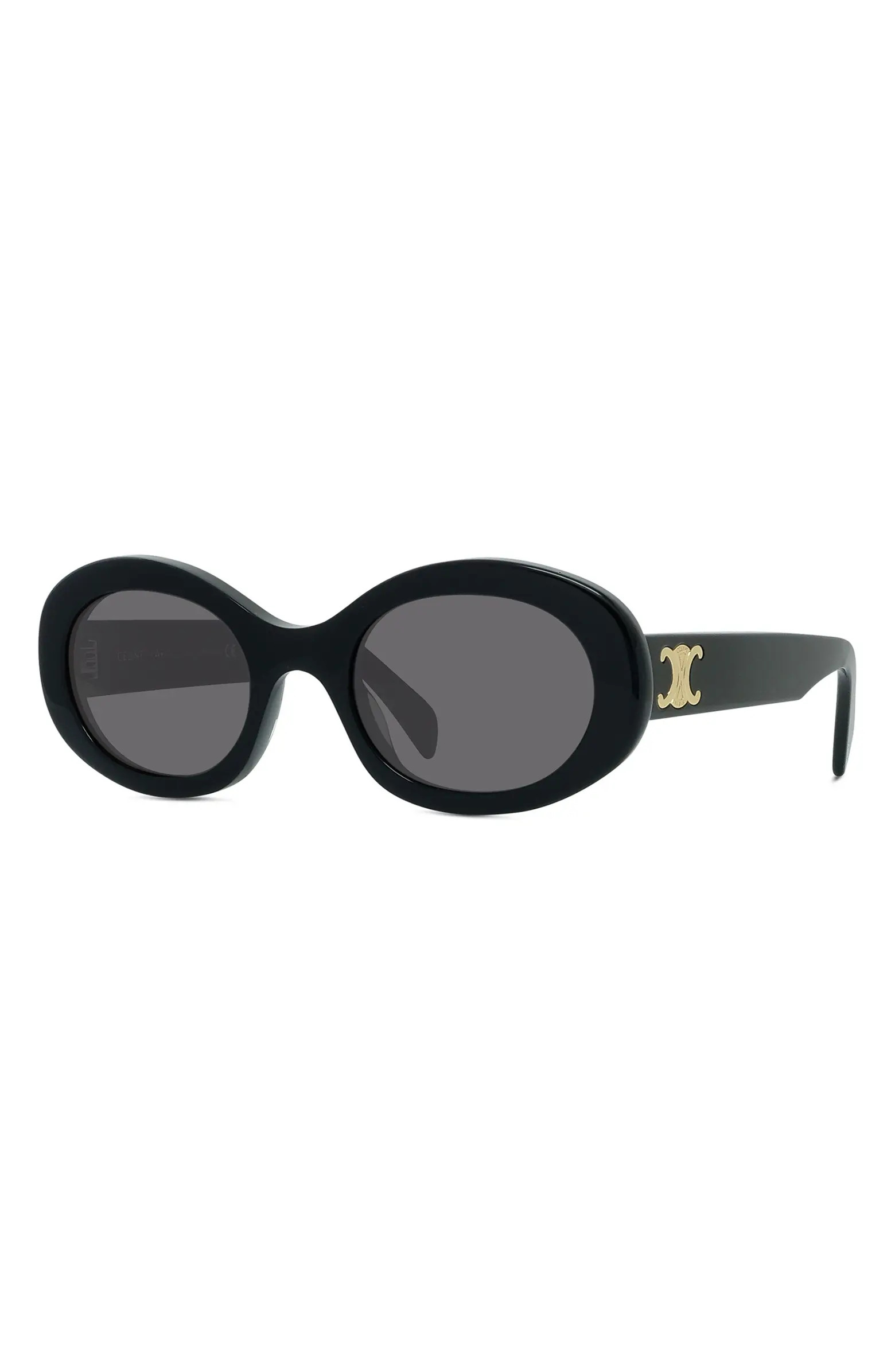 Triomphe 52mm Oval Sunglasses | Nordstrom