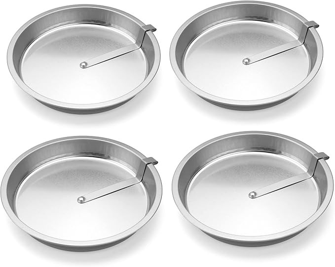 Roe & Moe 9" Easy Out Quick Release Tart, Quiche, Pie and Cake Pan - Set of 4 | Amazon (US)