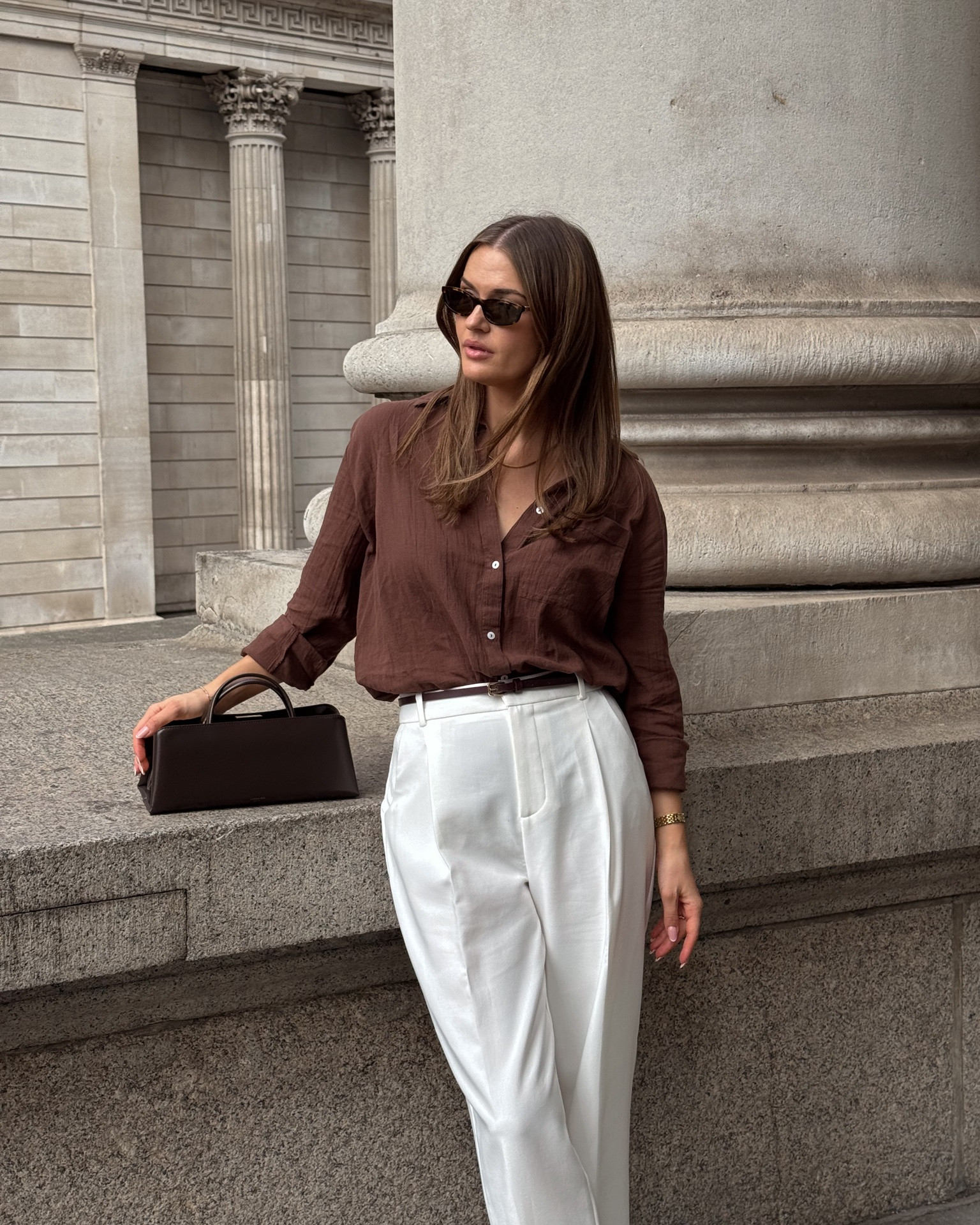 Brown & white chic summer outfit

#LTKuk #LTKsummer #LTKstyletip