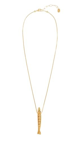 Chan Luu Women's Dotted Fish Necklace, Yellow Gold, One Size | Amazon (US)