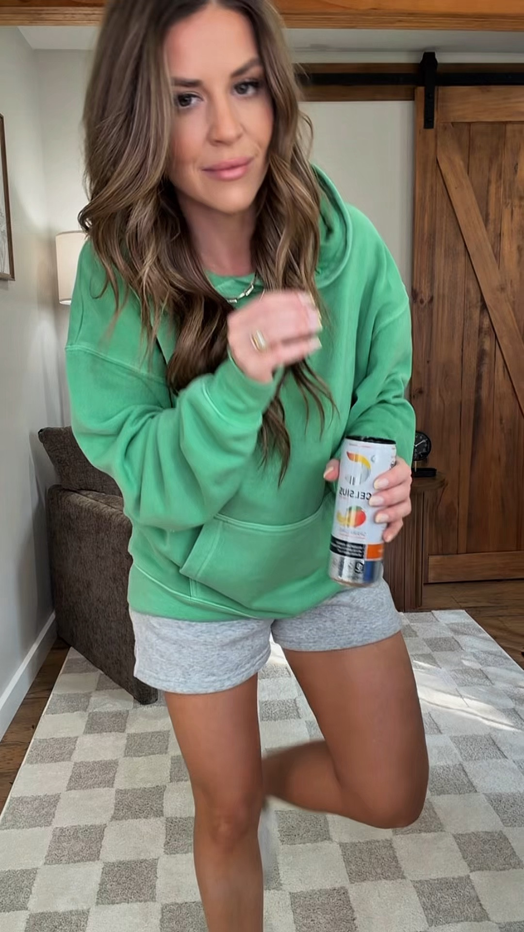 Work from home mommin’ outfit. Early spring finds @kohls . I love that I can dress up or down with all the styles at #kohls! #kohlspartner 

I got this whole fit on sale during the code: BUY15 sale! 🫶🏼 

Top: oversized small
 Bottoms: small
Shoes: tts 

#LTKfitnessgoals #LTKgrwm #LTKmorningroutine