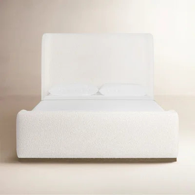 Marlin Upholstered Sleigh Bed Cream | Wayfair North America