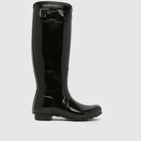 Womens Black HUNTER BOOTS Original Tall Gloss Boots | schuh | Schuh