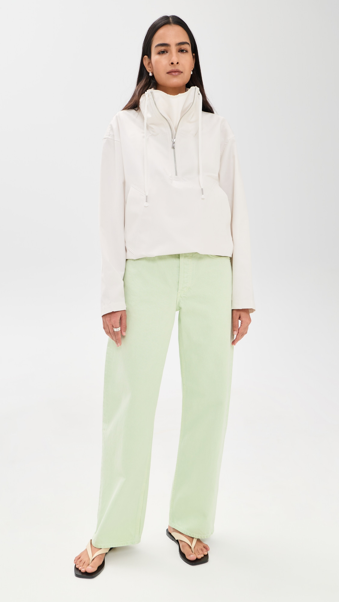 AGOLDE Arc Jeans Mint Cream 32 | Shopbop