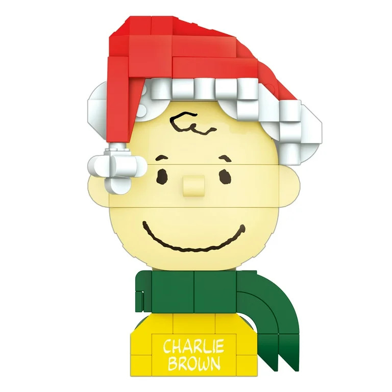 Brickcraft Peanuts Charlie Brown Decoration Building Kit (130-Piece Set), Christmas Decoration, H... | Walmart (US)