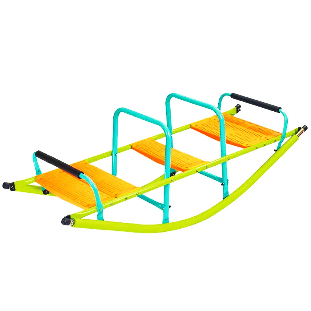 Kids Seesaw Teeter Totter, 3-Person Playground Equipment, Rocking Fun for Boys Girls Age 3-10 | Wayfair North America