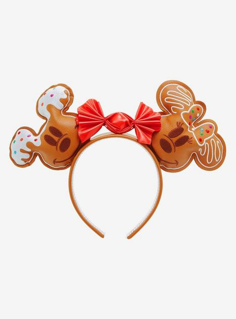 Disney Minnie Mouse Mickey & Minnie Gingerbread Ears Headband - BoxLunch Exclusive | BoxLunch