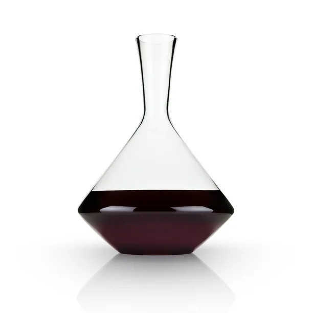 Viski Angled Wine Decanter, Set of 1, Lead-Free Crystal, Modern Wine Decanter for Red or White Wi... | Walmart (US)