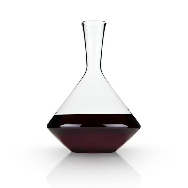 Viski Angled Wine Decanter, Set of 1, Lead-Free Crystal, Modern Wine Decanter for Red or White Wi... | Walmart (US)