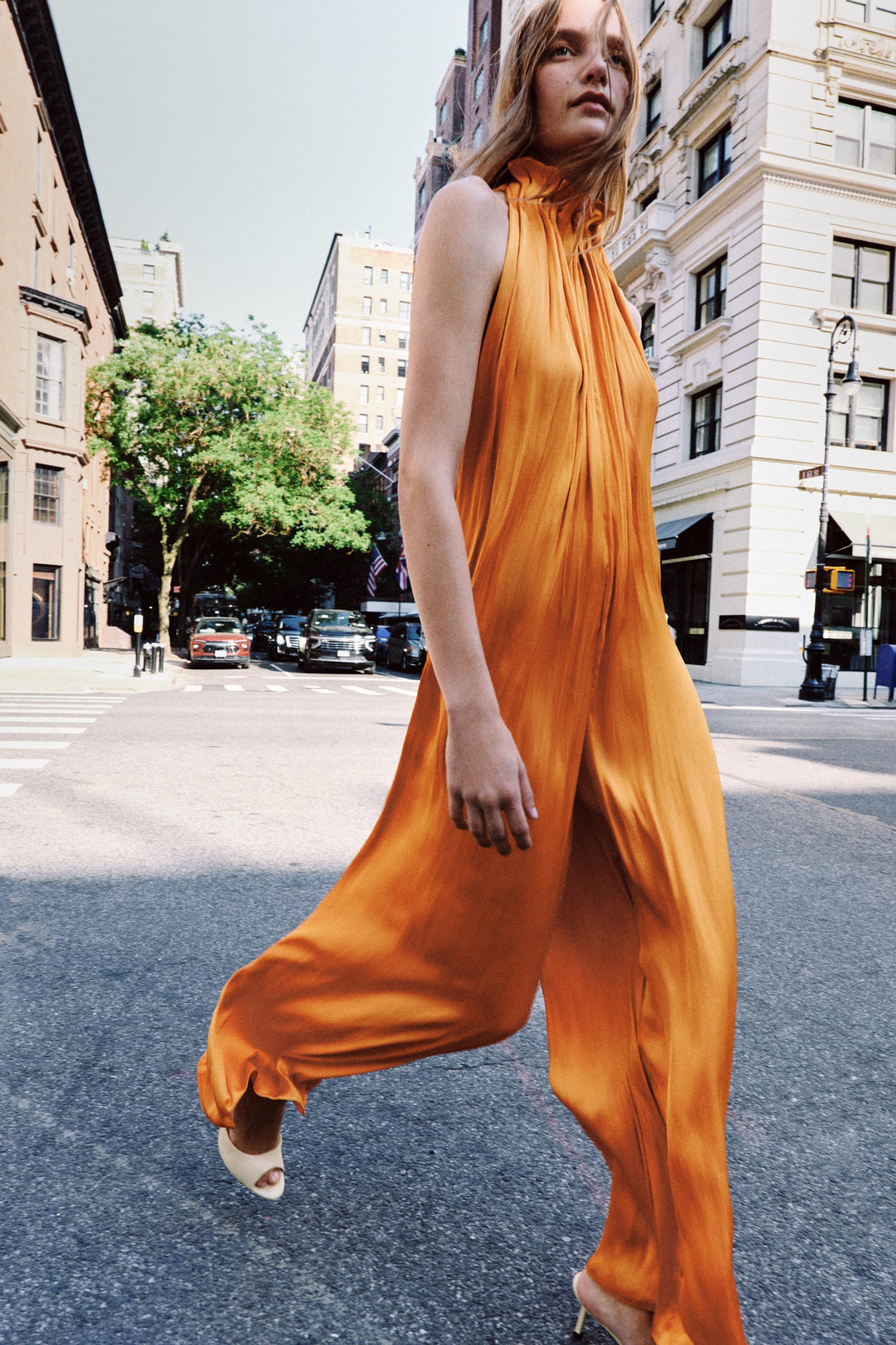 ZW COLLECTION SATIN EFFECT JUMPSUIT | Zara US