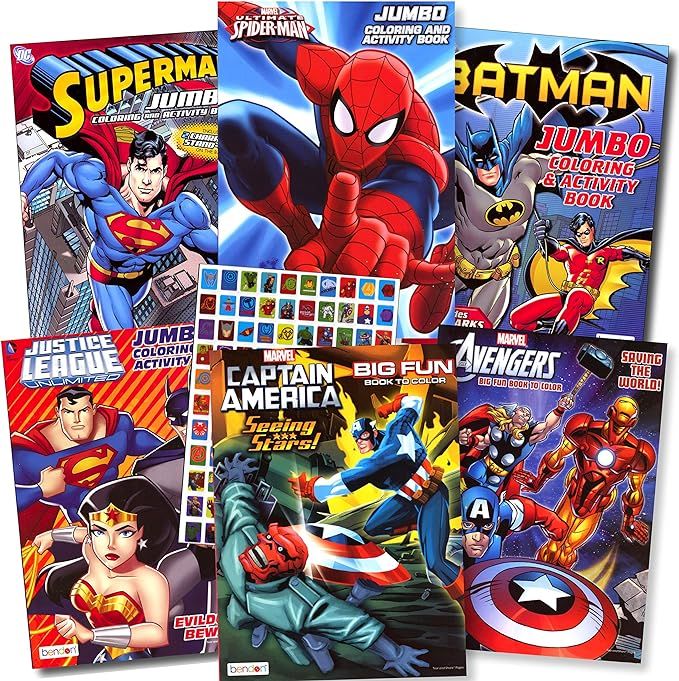 Superheroes Coloring and Activity Book Assortment | Amazon (US)
