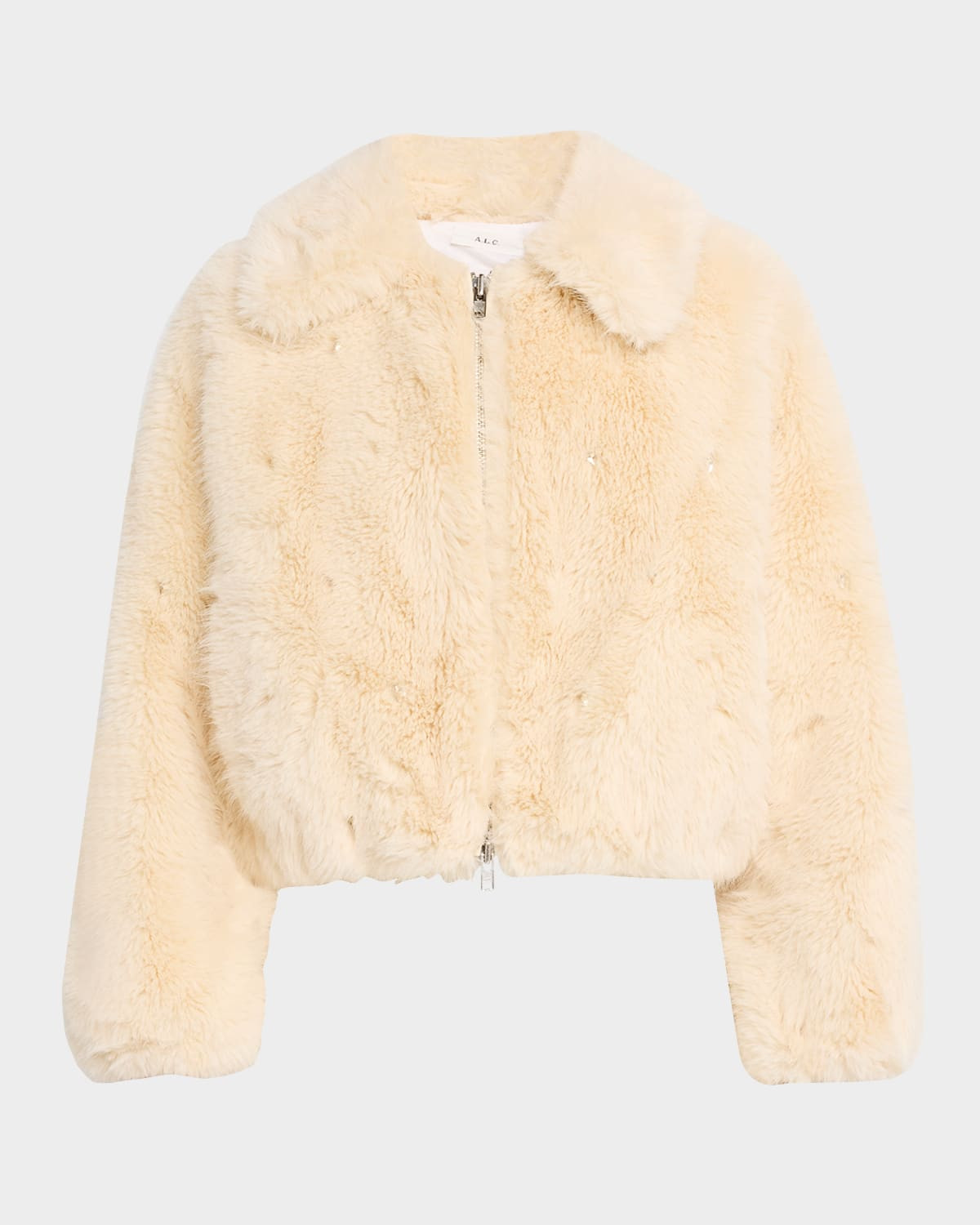 Esme Embellished Faux Fur Jacket | Neiman Marcus