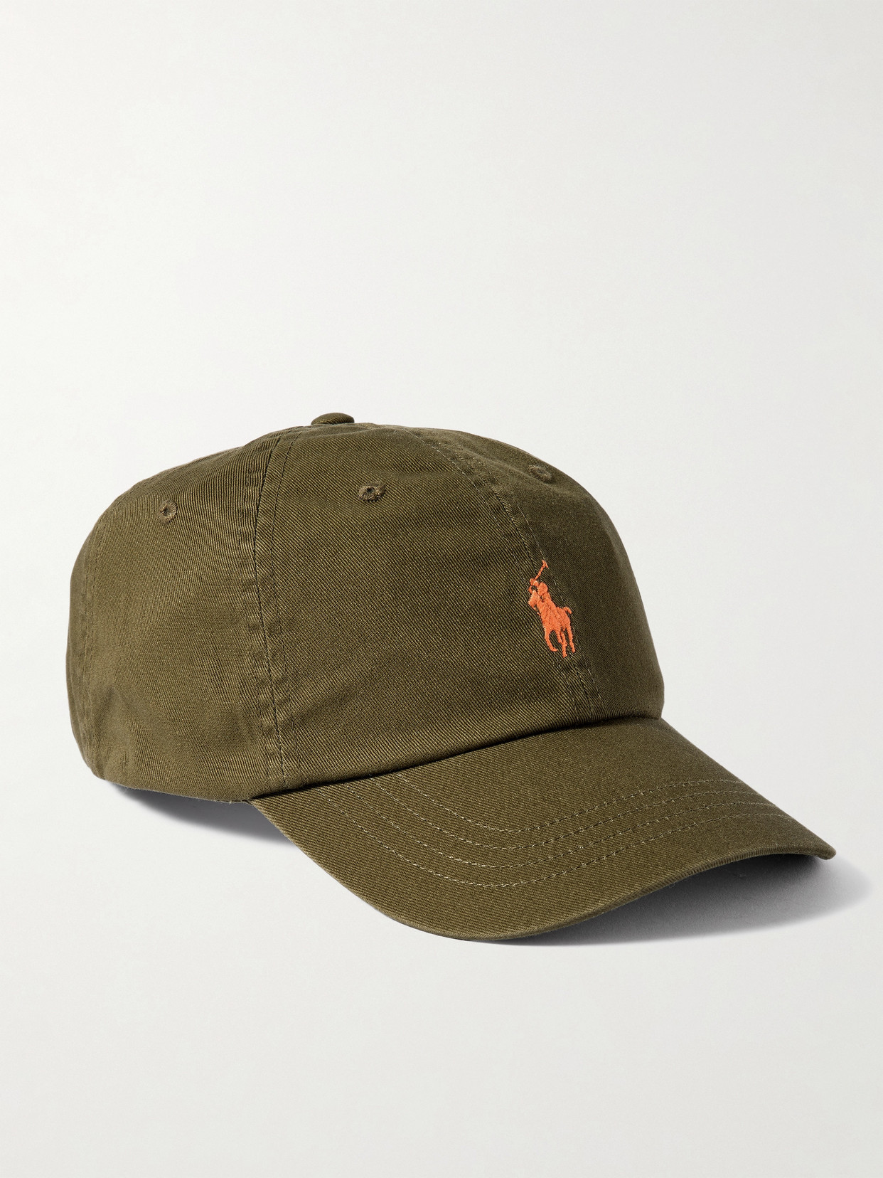 Polo Ralph Lauren - Embroidered Cotton-twill Cap - Green | NET-A-PORTER (US)