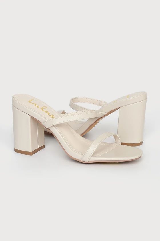 Ariellie Bone High Heel Sandals | Lulus (US)