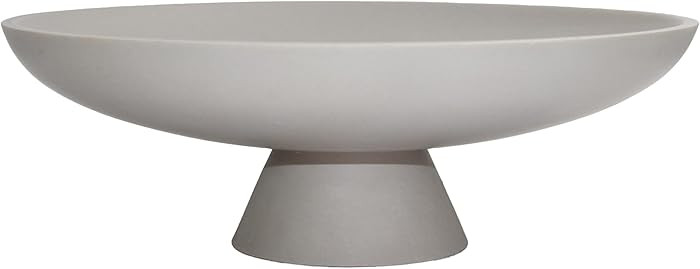 Large Decorative Bowl, Modern Resin Pedestal Bowl for Home Decor, Stylish Fruit Bowl for Kitchen ... | Amazon (US)