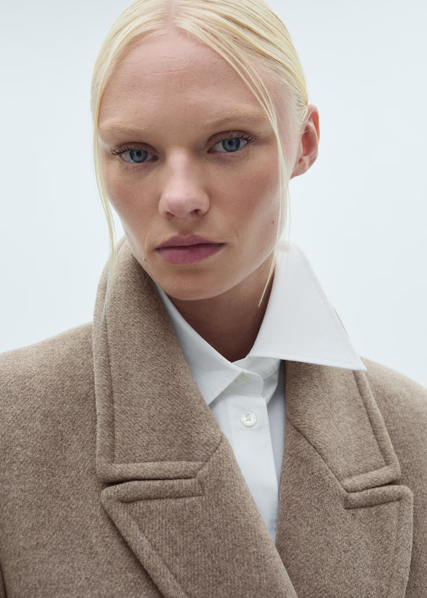 Lapels wool coat - Women | MANGO United Kingdom | MANGO (UK)