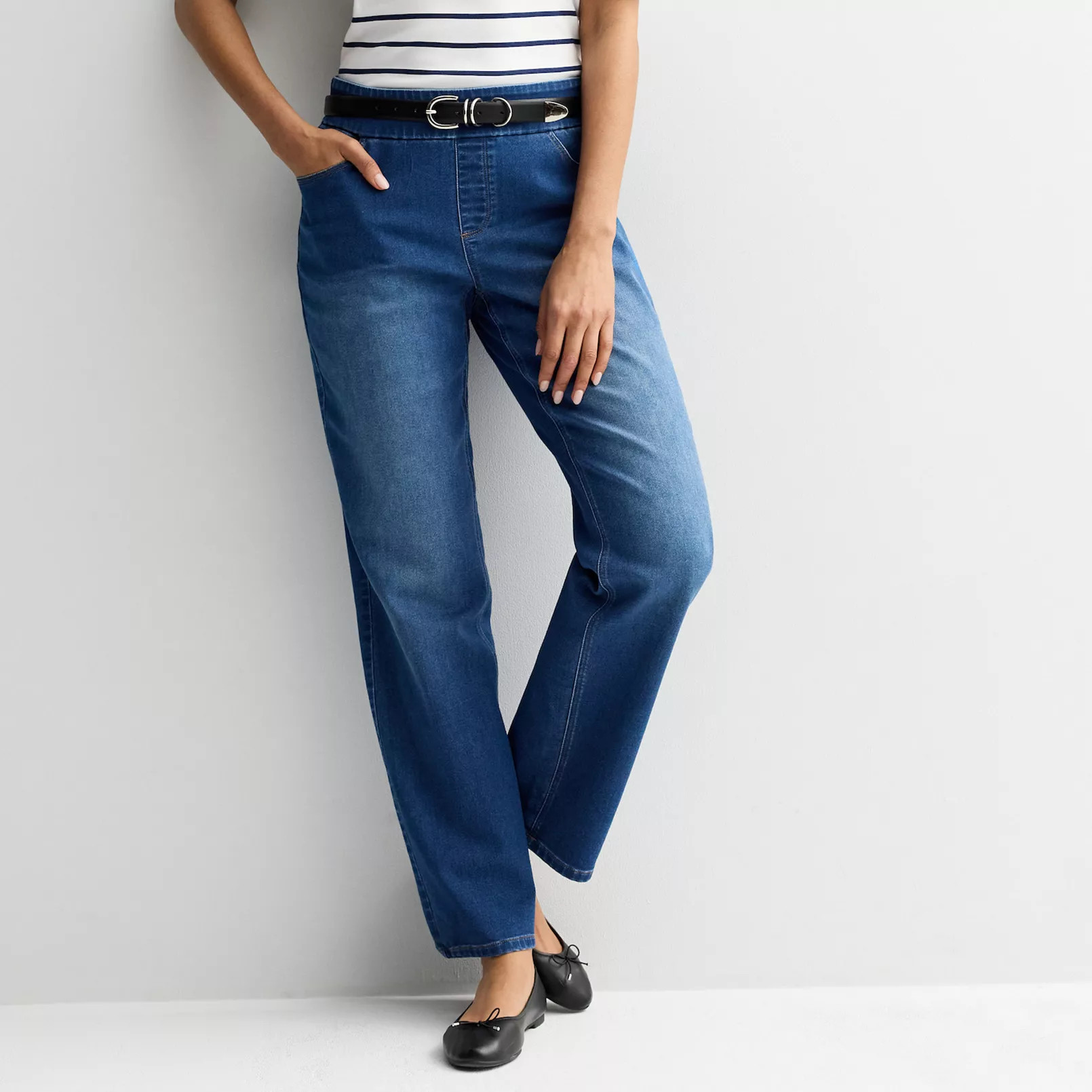 Women's Croft & Barrow® Pull-On Knit Denim Pants | Kohl's