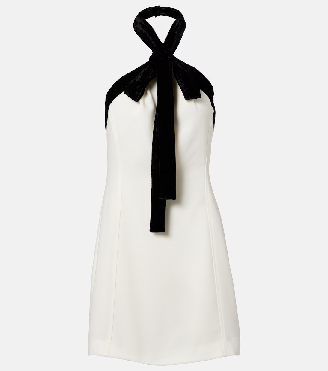 Jolie velvet-trimmed crêpe minidress | Mytheresa (US/CA)