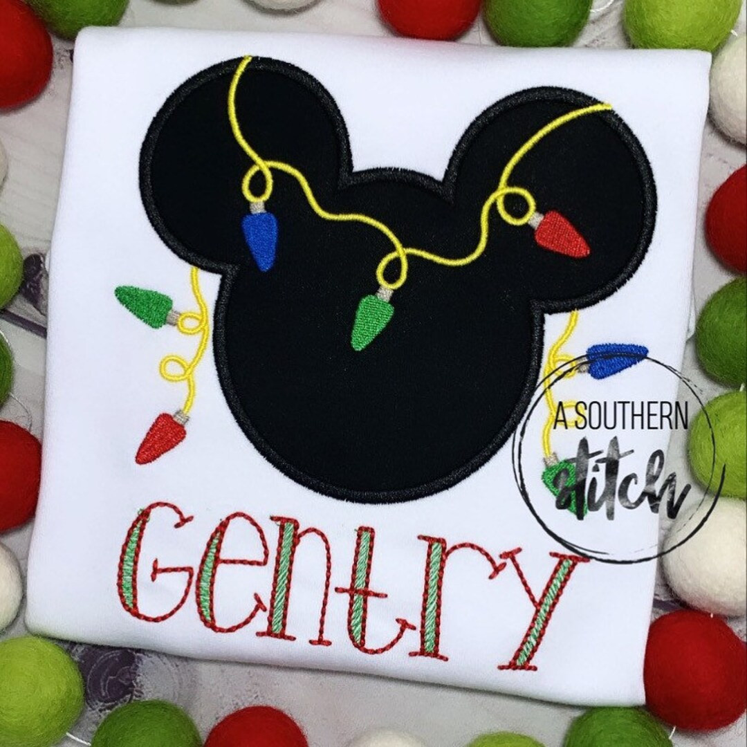 Boy Mouse Christmas Appliqué Magical Christmas Shirt Holiday Shirt Christmas Appliqué - Etsy | Etsy (US)