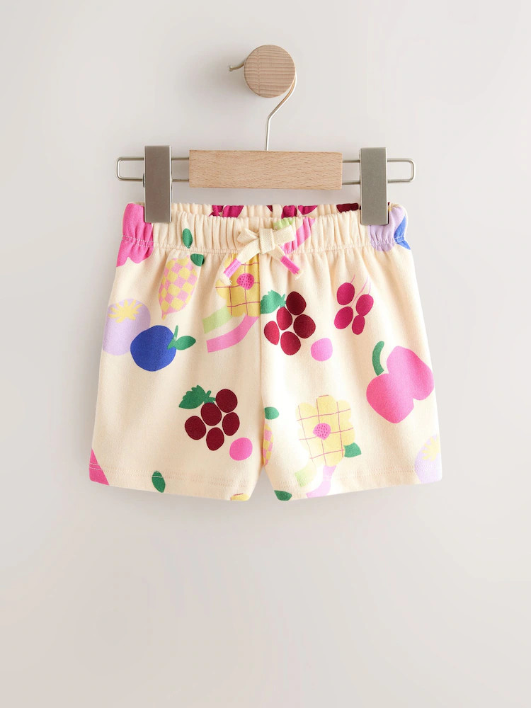 Cream Fruit Sweat Shorts (3mths-7yrs) | Next US