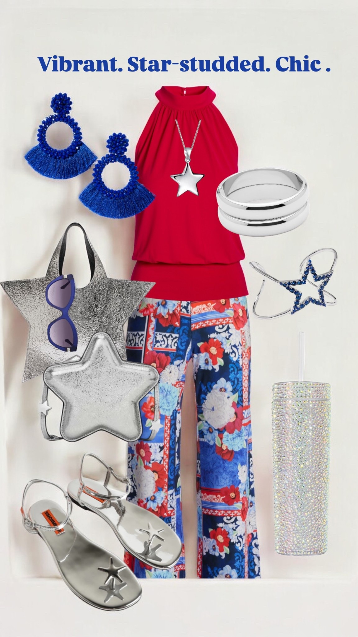 Serving star-spangled style with a sparkle twist! ✨🇺🇸 This red, white, and blue look is ready to shine from backyard BBQs to fireworks at dusk—complete with statement accessories, shimmer, and all the patriotic glam a girl could want. 💙❤️🌟

#FourthOfJulyFashion #PatrioticStyle #RedWhiteAndBlue #HolidayOutfit #StarSpangledChic #FestiveFashion #SummerStyle #BoldAndBeautiful #SparkleAndShine #FireworksReady #AmericanaVibes #OOTD #StyledForTheFourth #StatementLook #StarsAndStripesStyle

#LTKStyleTip #LTKSeasonal #LTKTravel