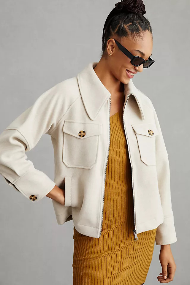 Avec Les Filles Double-Knit Shirt Jacket | Anthropologie (US)