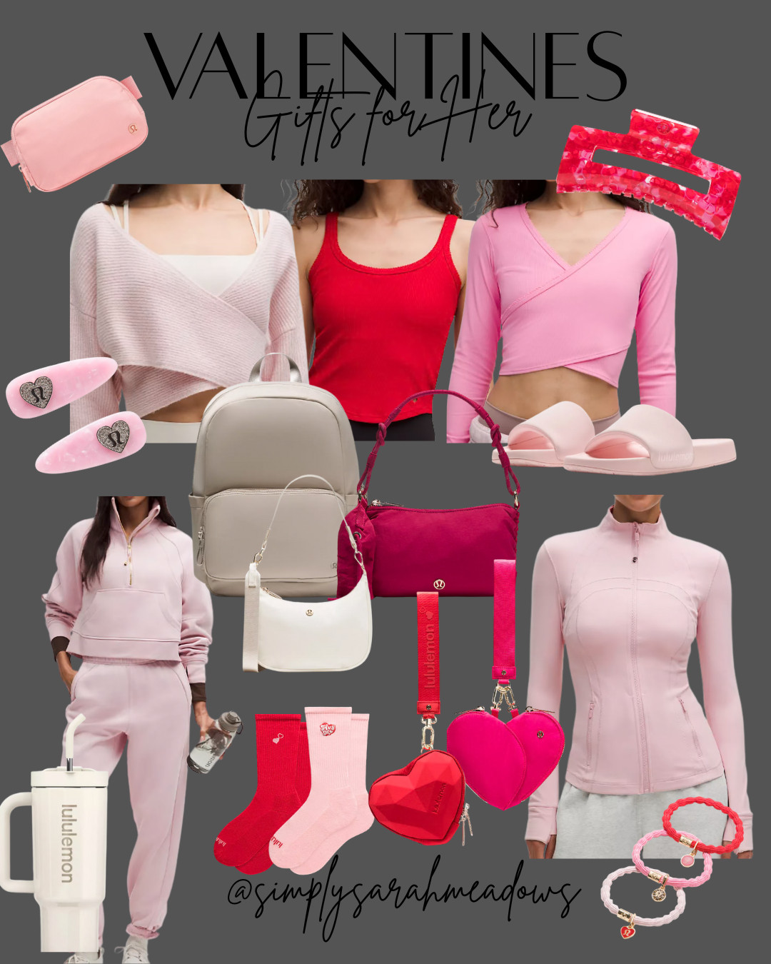 Valentine's - ready athleisure she'll actually wear cozy sets, soft knits, and everyday accessories that make the perfect gift for her- cute, comfy, and effortless. #ValentinesGiftGuide #GiftsForHer #ValentinesDayGifts #LTKValentines #CozyLooks #EverydayStyle #AthleisureStyle 

 #LTKValentine #LTKActive #LTKU