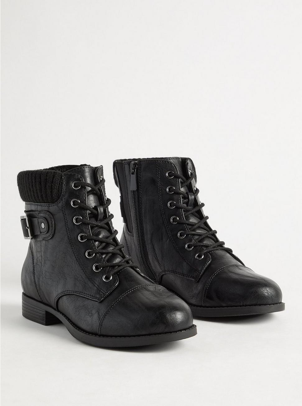 Laceup Sweater Bootie (WW) | Torrid (US & Canada)