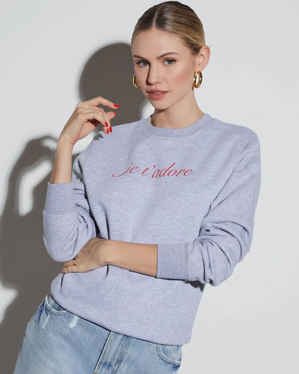 Je T'adore Graphic Sweatshirt | VICI Collection