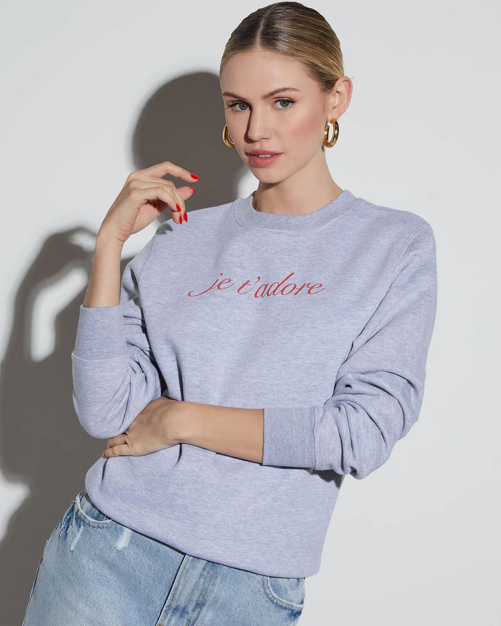 Je T'adore Graphic Sweatshirt | VICI Collection