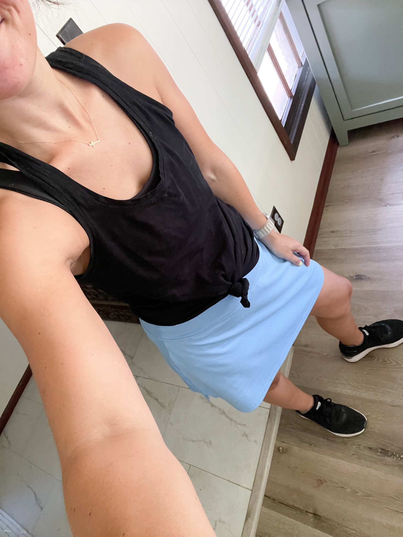 my current fav tennis skirt! Comes in a ton of colors
.
.
athleisure, mom outfit, mom style, tennis skirt, skort, tennis skort, athletic outfit, workout outfit 

#LTKActive #LTKFindsUnder50 #LTKStyleTip