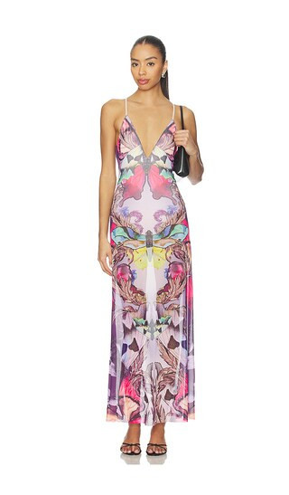 AFRM Rivka Dress in Purple. - size M | Revolve Clothing (Global)