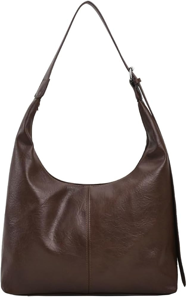Slouchy Tote Bags for Women Vegan Leather Shoulder Handbag Crescent Crossbody Bag Work Purse with... | Amazon (US)