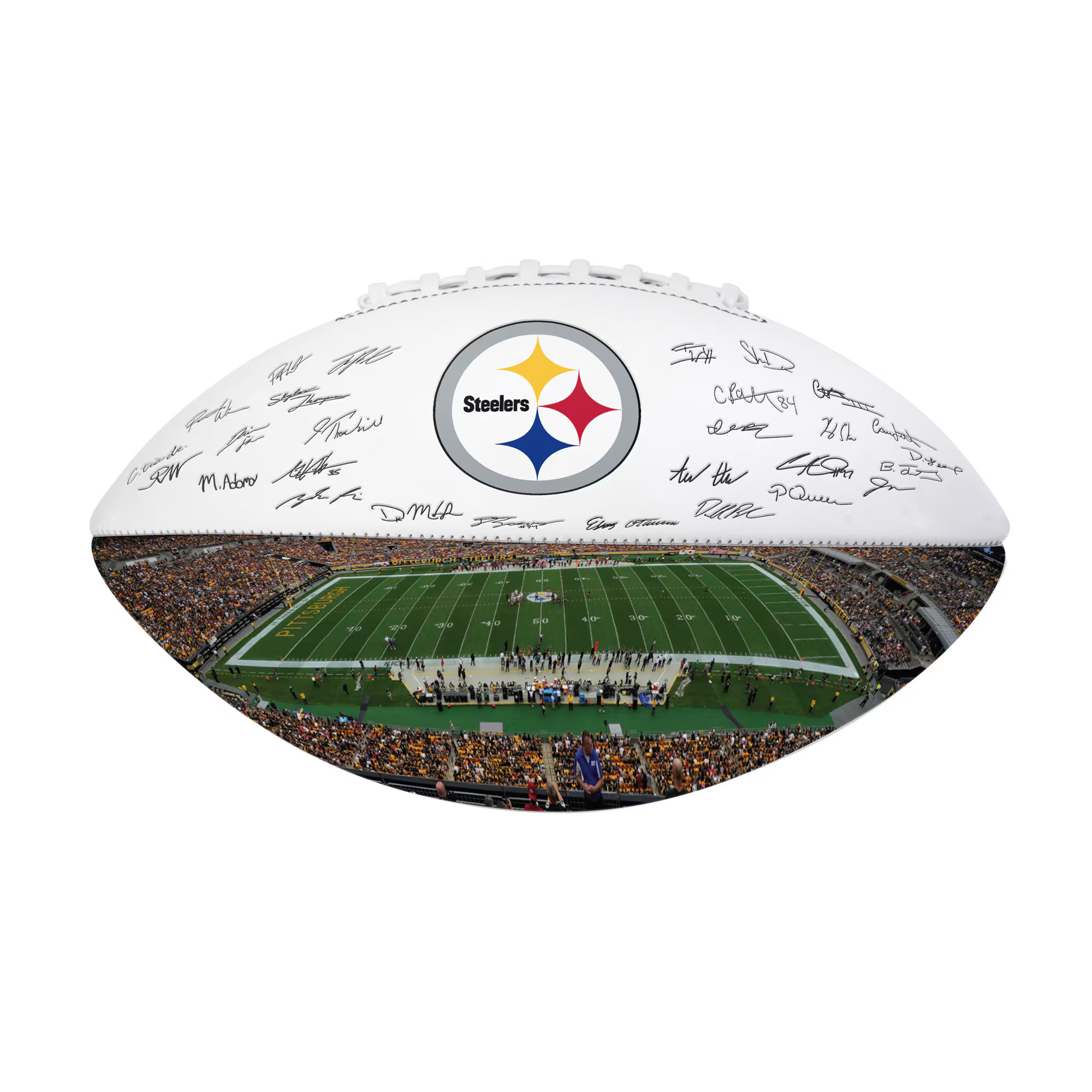 Pittsburgh Steelers Logo Brands 2025 Autograph Signature Football | Fanatics