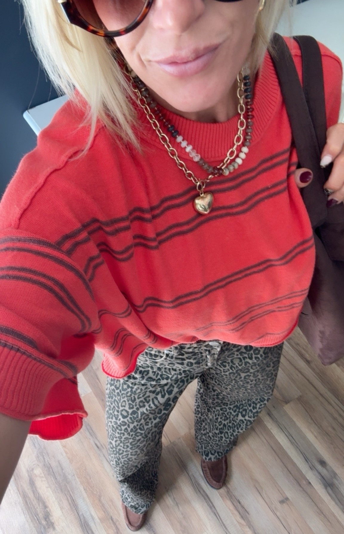 How to style leopard pants
Leopard and orange

#LTKootd #LTKmomlife #LTKOver40