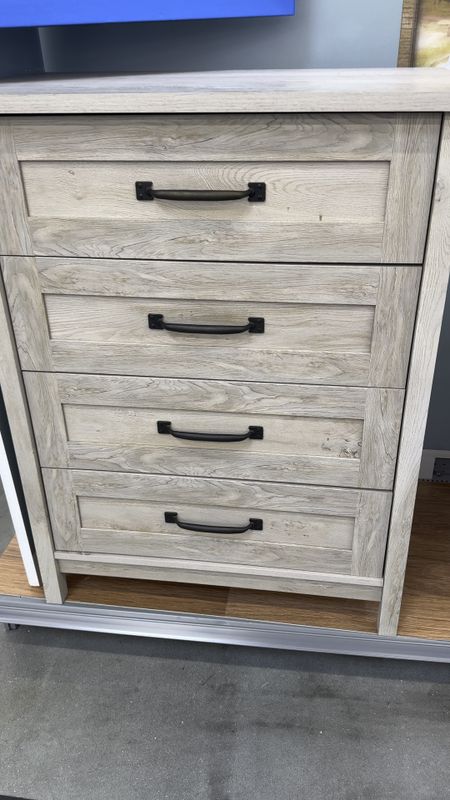 Modern farmhouse dresser and nightstand at an amazing price.  Bedroom decor. 
#walmarthome 

#LTKVideo #LTKxWalmart #LTKHome