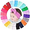 jollybows 20pcs Baby Girls Nylon Headbands Turban Hair Bows Hair Band Elastic Hair Accessories fo... | Amazon (US)