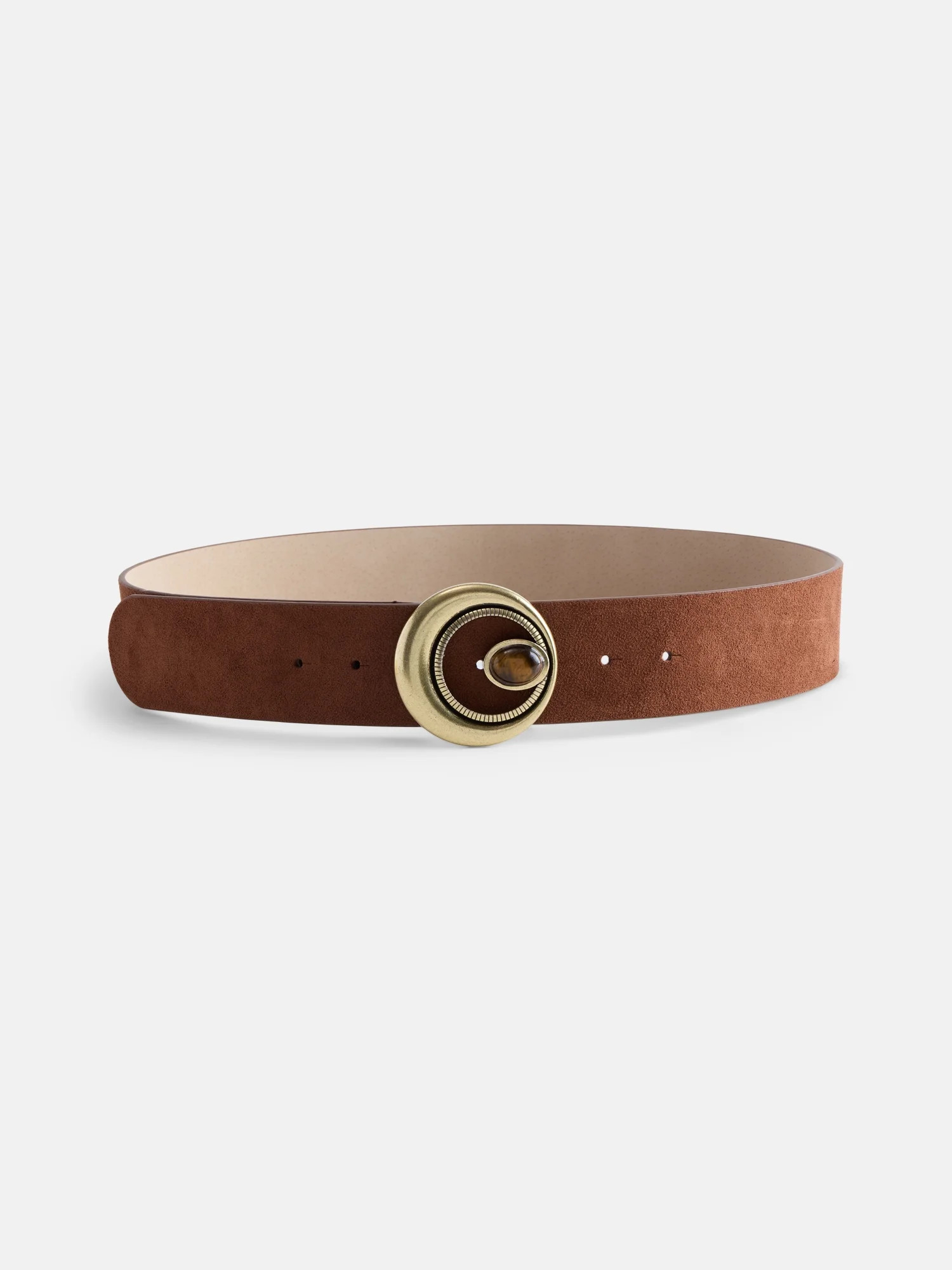 Scenario Women's Belt with Stone Buckle, Tan, Sizes S-3XL | Walmart (US)