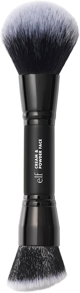 e.l.f. Dual-Ended Cream + Powder Brush, Two-in-One Makeup Brush For Creating A Gorgeous, Airbrush... | Amazon (US)