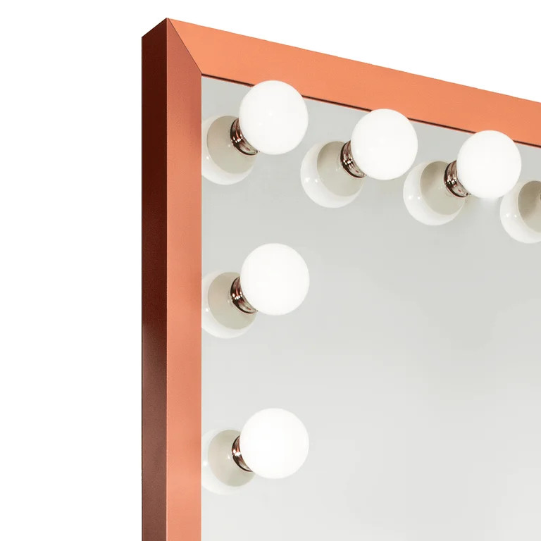 Impressions Vanity 76 Inches X33 Inches Starlight Full Length Mirror,21 Dimmable LED Bulbs (Rose ... | Walmart (US)