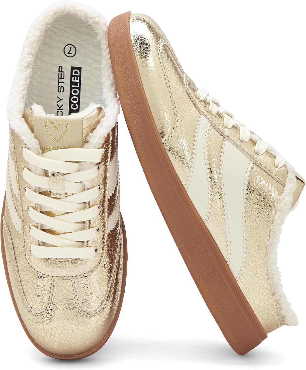 LUCKY STEP Women's Retro Slip-on Fashion Sneakers | Amazon (US)