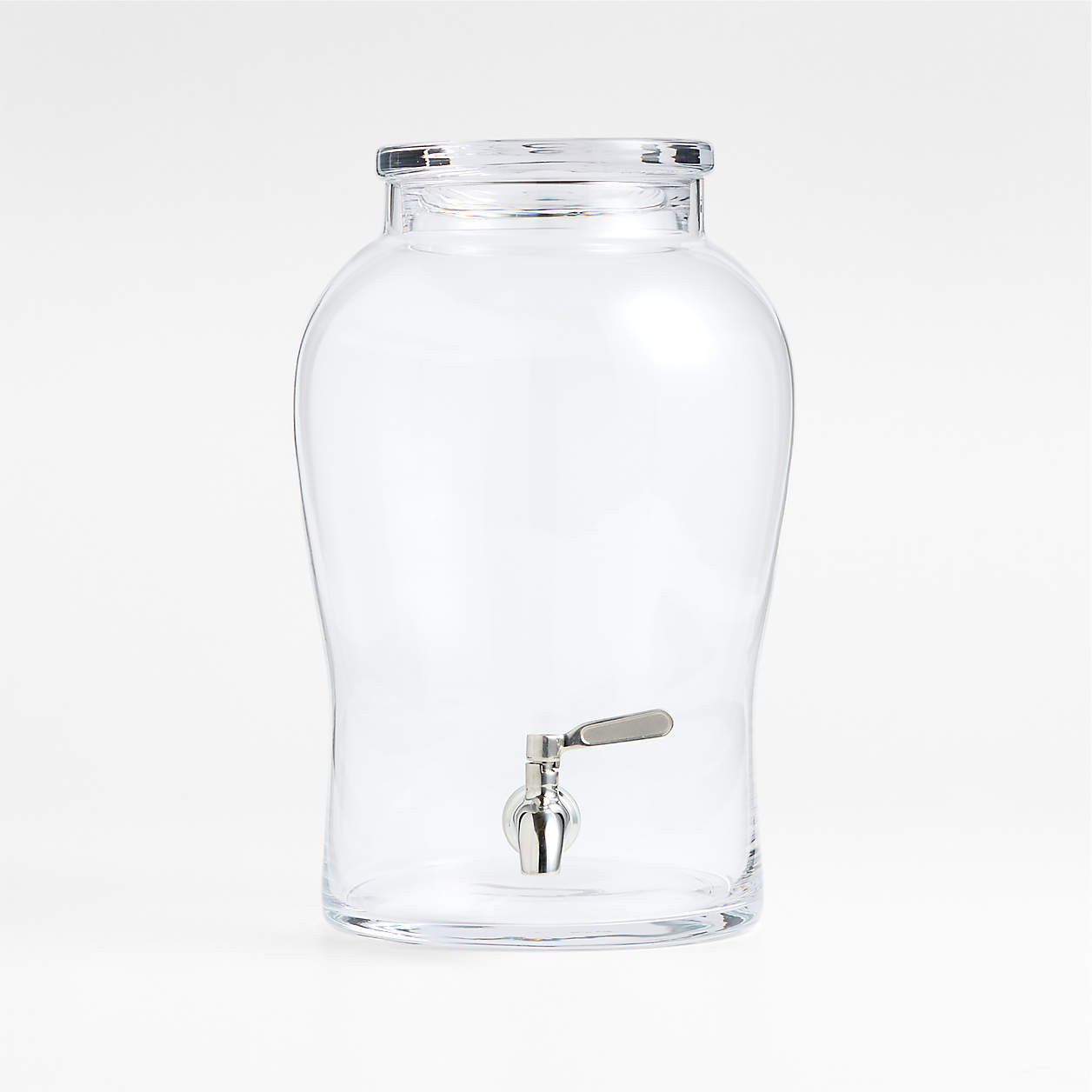 Beau 1.75-Gallon Glass Drink Dispenser + Reviews | Crate & Barrel | Crate & Barrel