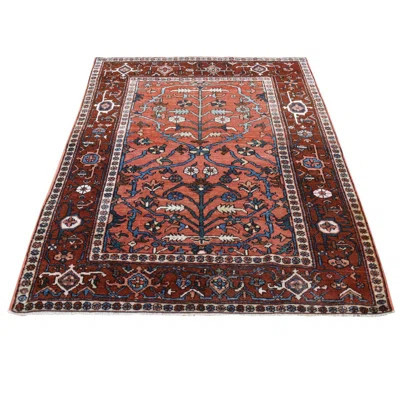 Thyron One-of-a-Kind 4'9" X 6'1" 1910s Wool Area Rug Red | Wayfair North America