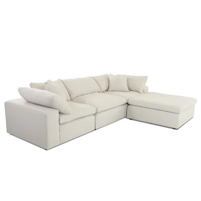 Kadence 133" Reversible Sectional with Ottoman Latitude Run® | Wayfair North America